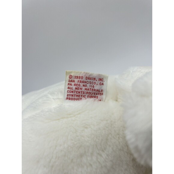 Vintage Dakin Plush White Pig with 3 Pink Piglet Babies Stuffed Animal 17” 1980s - Picture 16 of 16